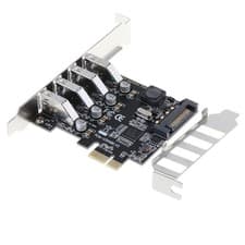 Image of Lovoski USB 4 Port PCI-E to USB 3.0 HUB PCI Express Expansion Card Adapter