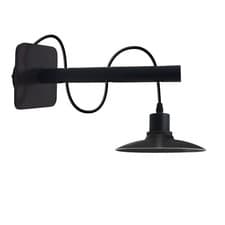 Image of Vintage Wall Lamp Industrial Indoor Black Wall Light Shade Lounge Wall Fitting