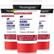 Image of 3x Neutrogena Concentrated Hand Cream Unscented 50ml - Norwegian Formula