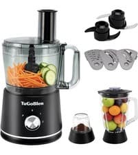 Image of 7-in-1 Multifunctional Food Processor with 2L Processing Bowl,1.5L Glass Blender