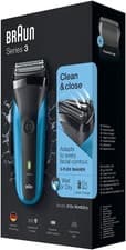 Image of Braun Series 3 310s Wet &Dry Rechargeable Electric Shaver - Clean & Close - Blue