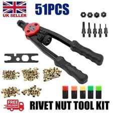 Image of Rivet Gun Kit Rivnut Thread Setting Tool Nut Setter NutSert Metric SAE Riveting