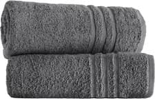 Image of Pack of 2 Large Jumbo Bath Sheets 500 GSM 100% Egyptian Cotton Charcoal Grey