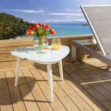 Image of End Side Table For Drinks Garden Patio Furniture Outdoor