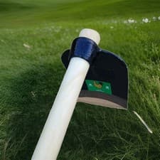 Image of Garden Hoe Full Size Digging Tool with Wooden Handle Heavy Duty