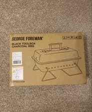 Image of George Foreman Black Toolbox Charcoal BBQ GFPTBBQ1003B