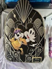 Image of Loungefly Retro exclusive Mickey And Minnie Fatty Style Backpack