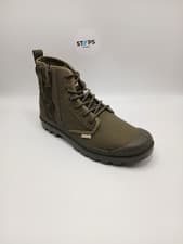 Image of Palladium Pampa Detroit Zip Olive Night Boots Brand New with Box