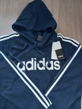 Image of Adidas Men’s Long Sleeve Hoodie Sweatshirt – Printed Logo Pullover - New w/ Tags