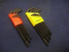Image of Bondhus Metric Imperial BALL ENDED Hex Hexagon Allen Key Sets 1.5-10mm .50''-3/8