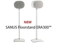 Image of SANUS Speaker Stand fixed Floorstand for Sonos Era 300™ White Black, Pair WSSE32