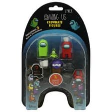 Image of Official & Fully Licensed Among us Crewmate Action Figures 5 Pack Collectible v1