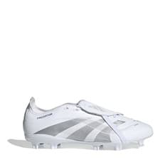 Image of ADIDAS Mens White & Silver Predator League FT FG Football Boots UK 7 Ref 1489