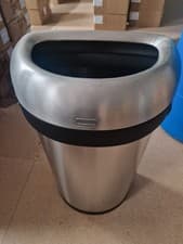 Image of Simplehuman 60L Semi-round Open Bin, Brushed