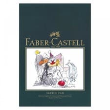 Image of FaberCastell A4 Sketch Pad 160GSM, 40 Sheets for Art, Graphite, Pencil & More