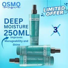 Image of 3X OSMO Deep Moisture Miracle Hair Repair DUAL ACTION Spray 250ml Soft Silky