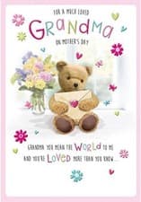 Image of For A Much Loved Grandma On Mother's Day Card. 23x15cm (9x6 Inches)