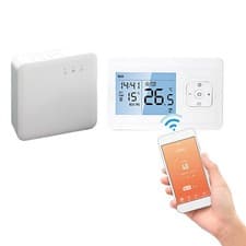 Image of Wireless Room Thermostat with App Controlled Programmable Function Smart
