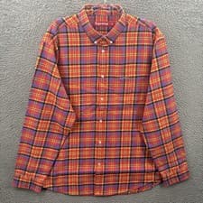 Image of FW25 Supreme Shirt Mens XL Plaid Flannel Button Up Royal Scottish Tartan Skater