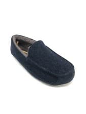 Image of UGG Men's Ascot Wool Slippers Dark Sapphire Blue 1103890 House Shoes