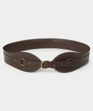 Image of RRP £48 Joe Browns Women's Premium Leather Waist Belt Brown Large Size 16/18 NWT