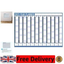Image of 2026 A1 Planner with UK Holidays - Foldable to A4, Perfect for Home & Office