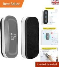 Image of 2 Pack Strong Magnetic Eraser for Whiteboards - Streak-Free Cleaning, Gray