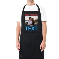 Image of Personalised Apron For Her With Pocket Kitchen Workwear Chef Printed Custom Text