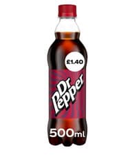Image of Dr Pepper 12 x 500ml FAST AND FREE DELIVERY