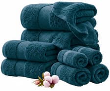 Image of Luxury Towels Set 800GSM Soft Egyptian Cotton Face Hand Jumbo Bath Sheets Towels