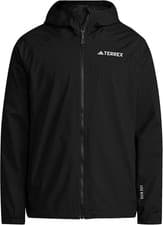 Image of Adidas Terrex Rain.RDY Black Waterproof Jacket Men’s Hiking Shell Coat size: 2XL
