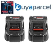 Image of Bosch Dual Charger Pack GAL1880CV x 2 18v Fast Battery Charger 25 Minutes 8.0ah