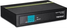 Image of TRENDnet TPE TG50g - switch - 5 ports - desktop 4 x PoE+ Ports/ 1 x Gigabit Port