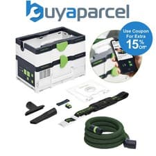 Image of Festool CLEANTEC CTLC SYS I-Basic Twin 18v 36v Cordless Mobile Dust Extractor