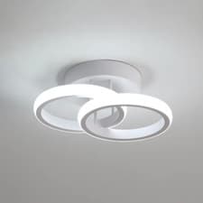 Image of Verbrande 2-Light 25Cm LED Integrated Semi Flush Mount