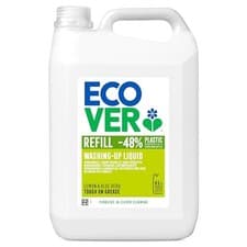 Image of Ecover Washing Up Liquid Refill, Lemon & Aloe Vera, 5L
