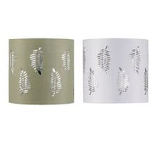 Image of Modern Leaf Fern Cut Out 15.5cm Table Lamp Shade Lightshade