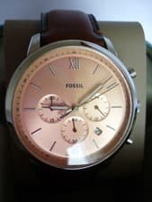 Image of Gents Fossil Neutra Watch FS5982 Chapagne Rose Dial