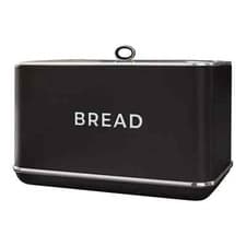 Image of Tower Renaissance Bread Bin, 16L Capacity, Simple Pull Lid, Black T826175BLK