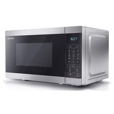 Image of Sharp Silver 20 Litre 800W Microwave - 1000W Grill, Touch Control - YC-MG02U-S