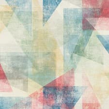 Image of Rasch Linares Triangles Multi Wallpaper 617979 - Vinyl Geometric Shapes Coloured