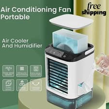 Image of 3-Speed Portable Air Cooler Fan 900ML Tank Ice Cold Cooling Conditioner - UK