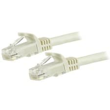 Image of StarTech 5m CAT6 Ethernet Cable - White CAT 6 Gigabit Ethernet Wire -250MHz 1...