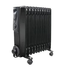 Image of 2500W 11 Fin Oil Filled Radiator Portable Electric Heater with Thermostat