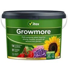 Image of Vitax Growmore Multi Purpose Plant Feed Fertiliser Fruit Vegetables Growth 10kg