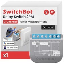 Image of SwitchBot Smart Relay Switch 2PM Power Metering Module Built-in Hub