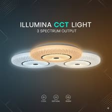 Image of LED Flush Ceiling Light LED 40W CCT Selectable Flush Mount Round Acrylic