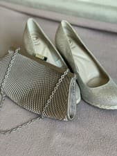 Image of Dune London Women Shoes with A Debut Clutch Combined! UK Size 4 Brand New
