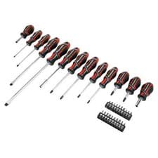 Image of Sealey Premier 33 Piece GripMAX Pz,Ph,Slot Screwdriver & Bit Holder Set, AK4370