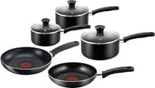 Image of Tefal Essential Non-Stick 5 Pieces Cookware Frying Pan And Saucepan Set